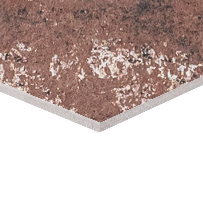 MSI brick collection capella red brick NCAPREDBRI5X10 glazed porcelain floor wall tile product shot multiple bricks edge view 2