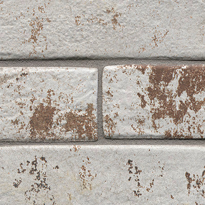 Brickstone Rustique White 2"x18" Matte Porcelain Floor and Wall Tile - MSI Collection closeup view 3