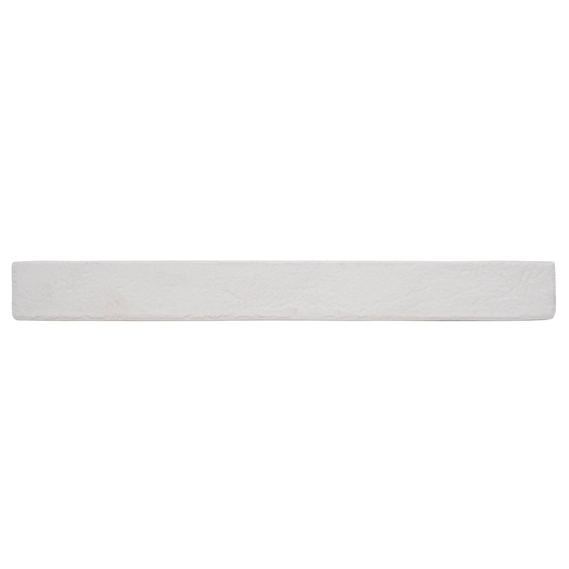 Brickstone White 2"x18" Matte Porcelain Floor and Wall Tile - MSI Collection single tile view