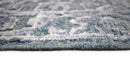 Modern Silver And Gray Hand Knotted Bamboo Silk 8x10 Area Rug