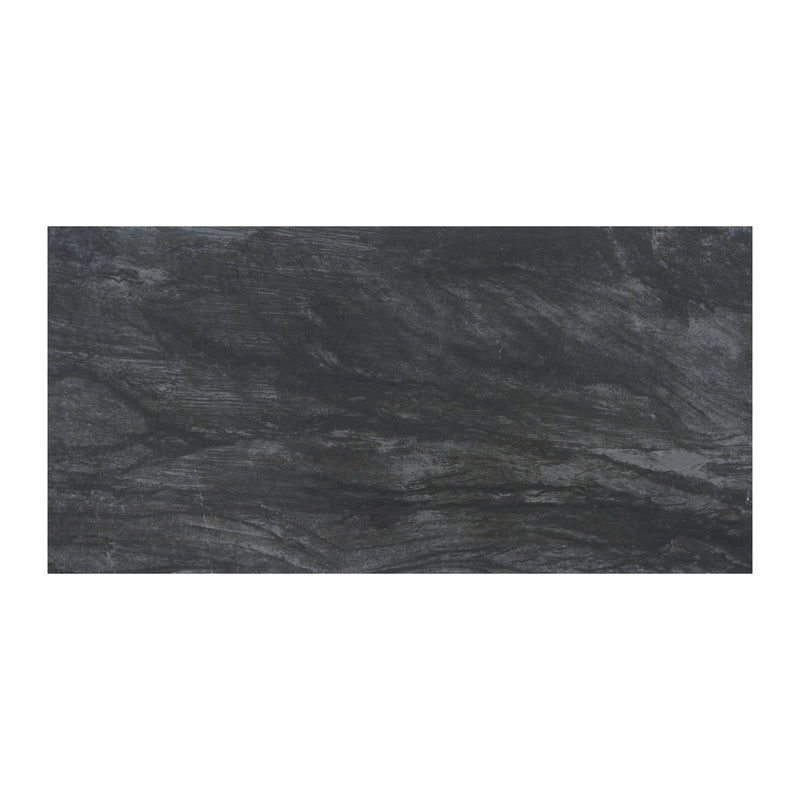 Durban Anthracite 12"x24" Polished Porcelain Floor and Wall Tile - MSI Collection wall view