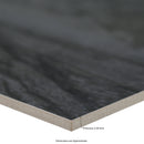 Durban Anthracite 24"x48" Matte Porcelain Floor And Wall Tile - MSI Collection thick view