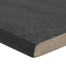 Durban Anthracite 3"x24" Polished Porcelain Bullnose Tile - MSI Collection edge view