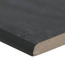 Durban Anthracite 3"x24" Matte Porcelain Bullnose Tile - MSI Collection edge view