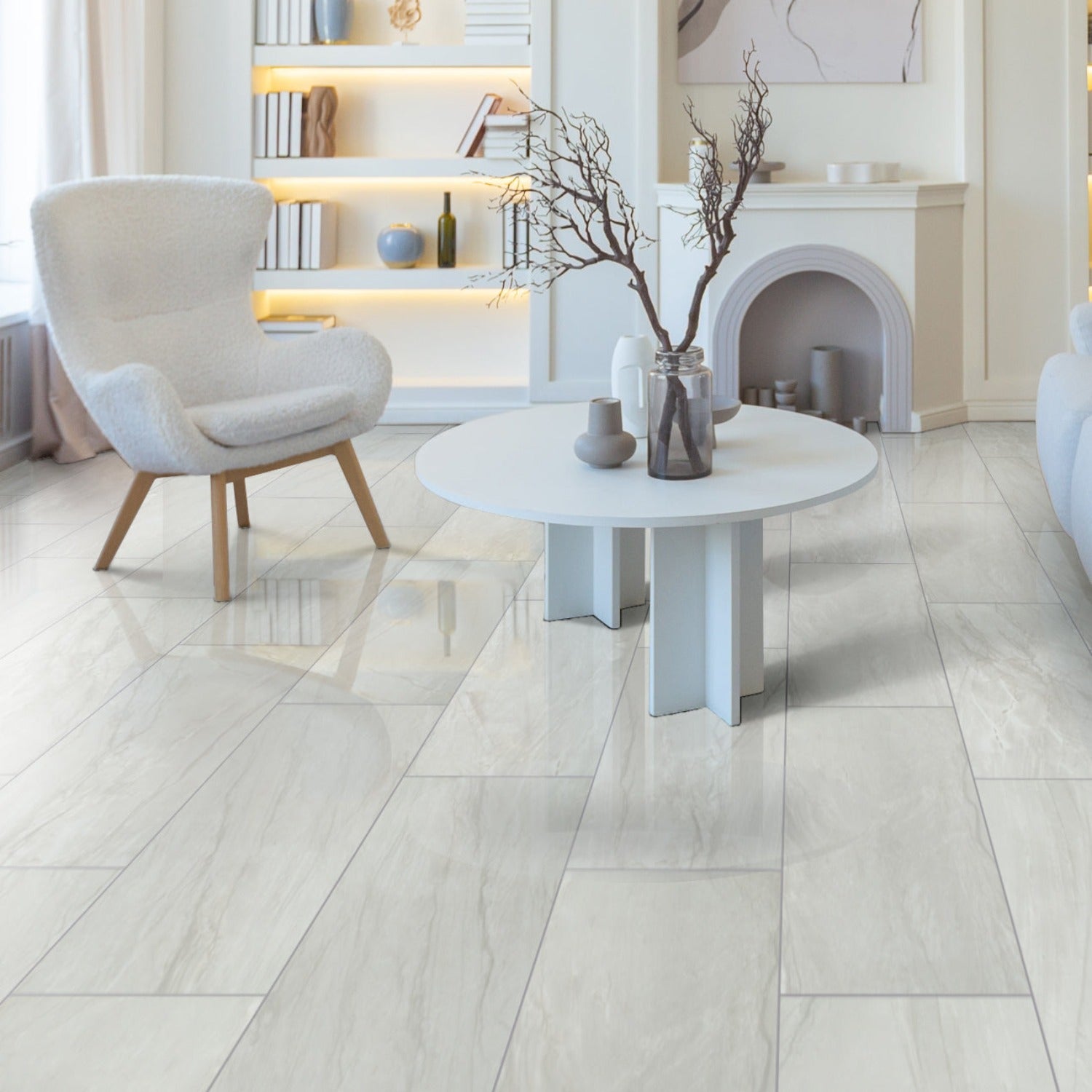 MSI Durban Gray 12"x24" Polished Porcelain Floor and Wall Tile