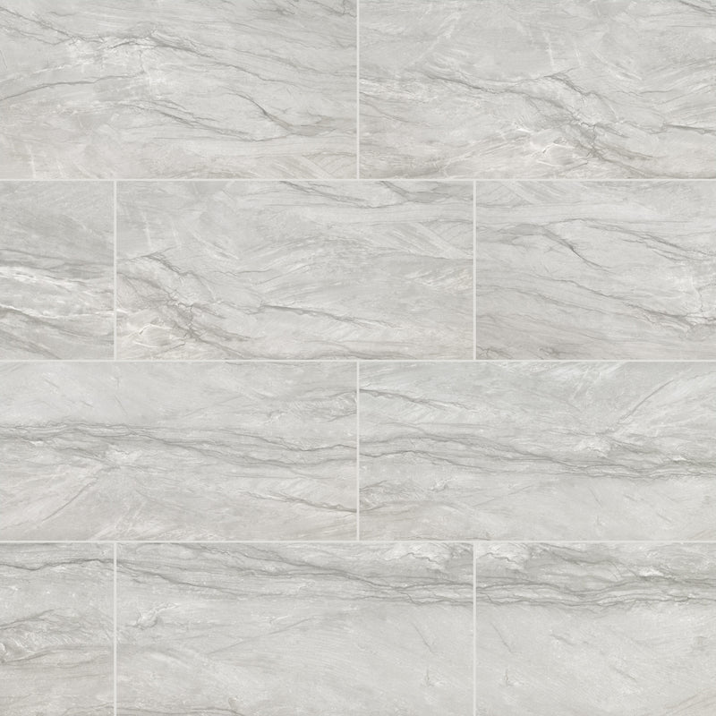 Durban Gray 12"x24" Matte Porcelain Floor and Wall Tile - MSI Collection wall view 2