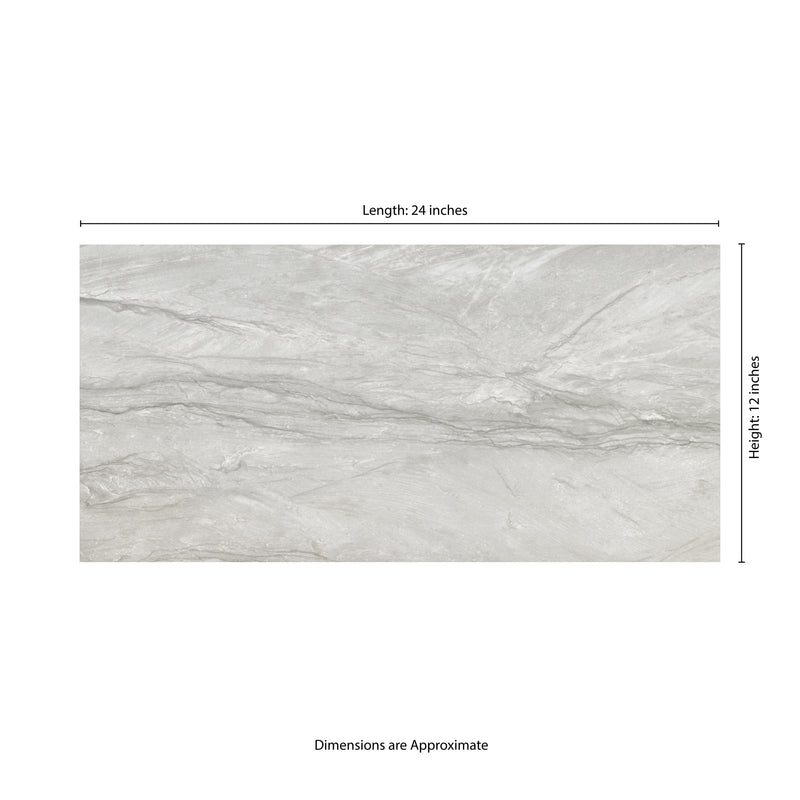 Durban Gray 12"x24" Matte Porcelain Floor and Wall Tile - MSI Collection measurement view