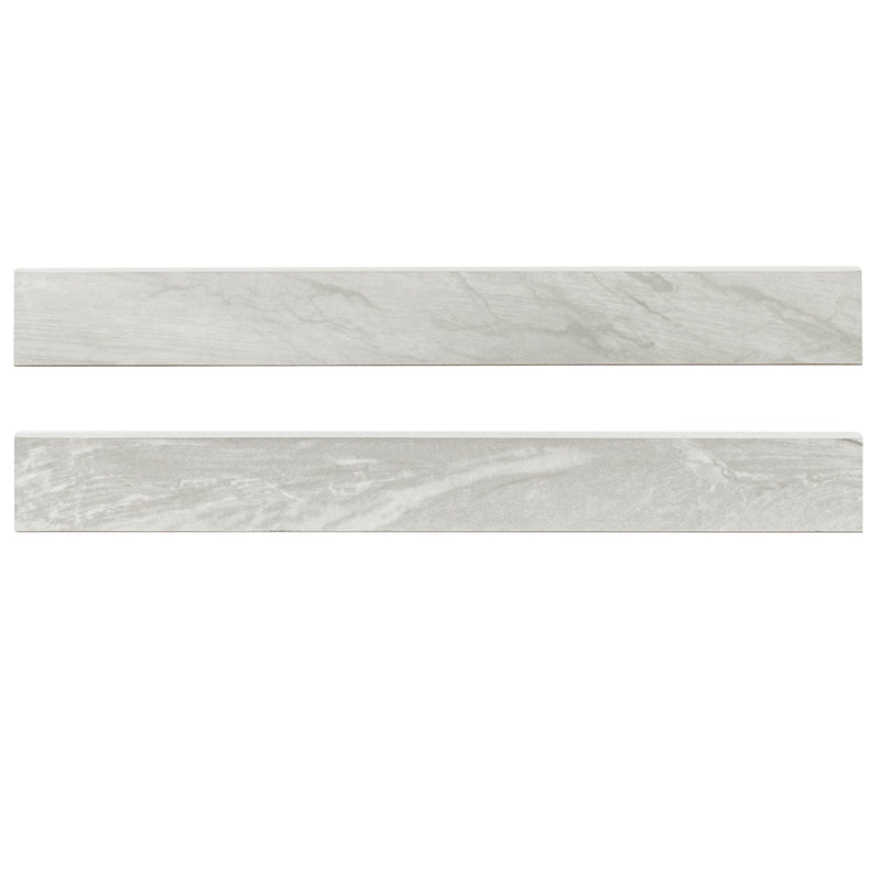 Durban Gray 3"x24" Polished Porcelain Bullnose Wall Tile - MSI Collection product shot multi tile view