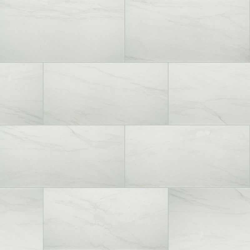 Durban White 12"x24" Matte Porcelain Floor and Wall Tile - MSI Collection wall view 2