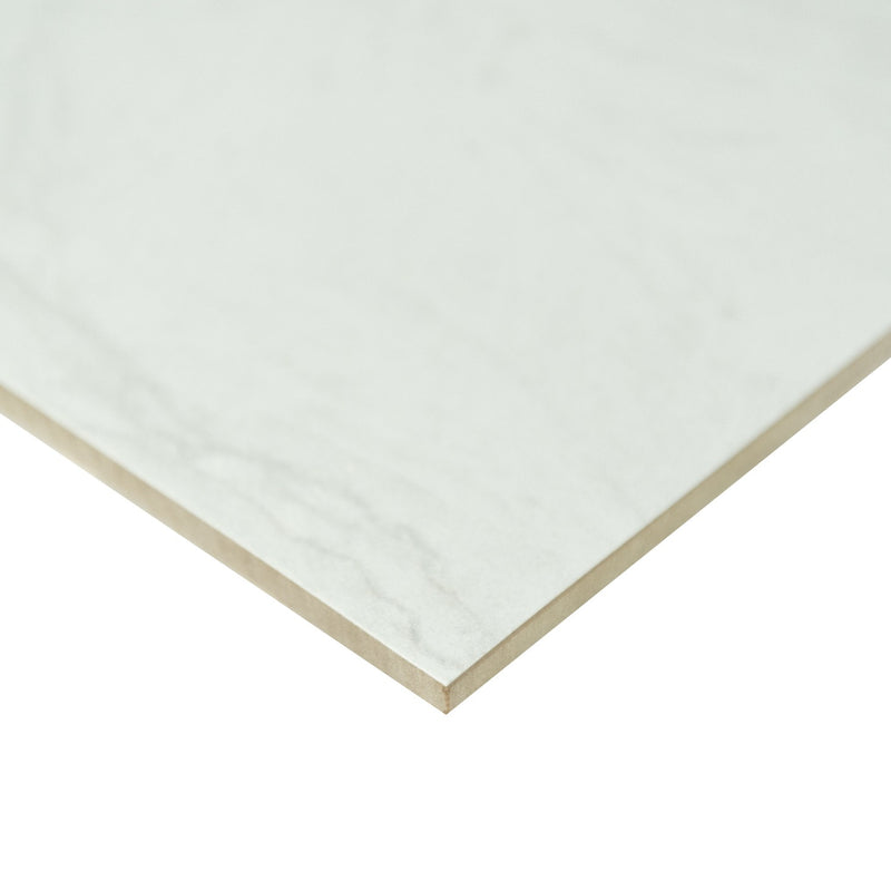 Durban White 12"x24" Matte Porcelain Floor and Wall Tile - MSI Collection edge view