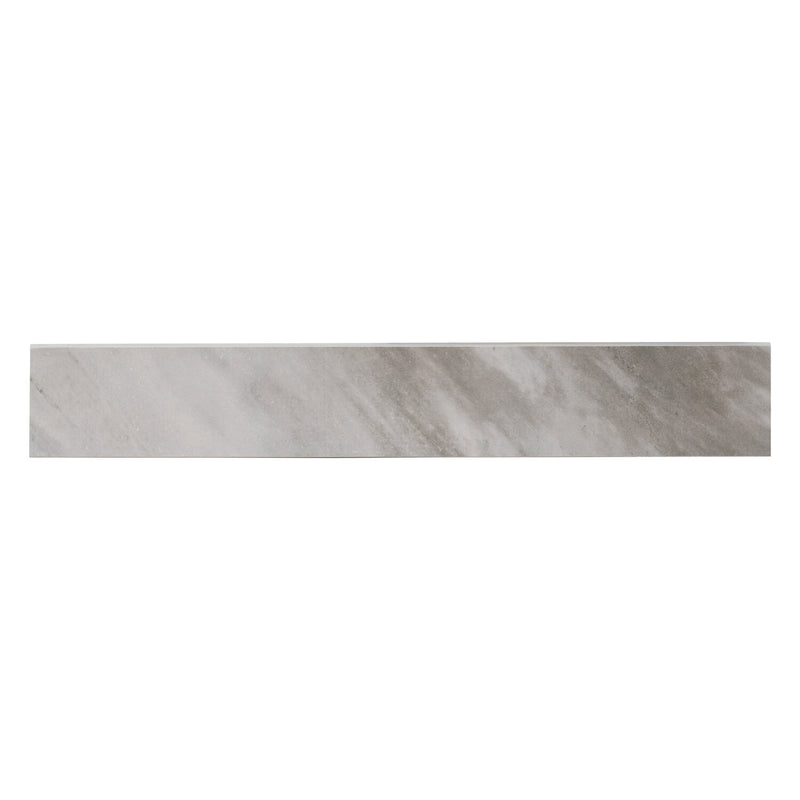 Durban White 3" x 24" Polished Porcelain Bullnose Wall Tile - MSI Collection product shot tile view