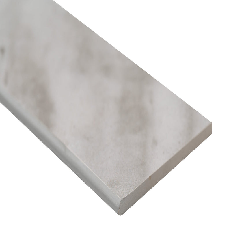 Eden Bardiglio 4"x24" Matte Porcelain Bullnose Wall Tile - MSI Collection product shot edge view