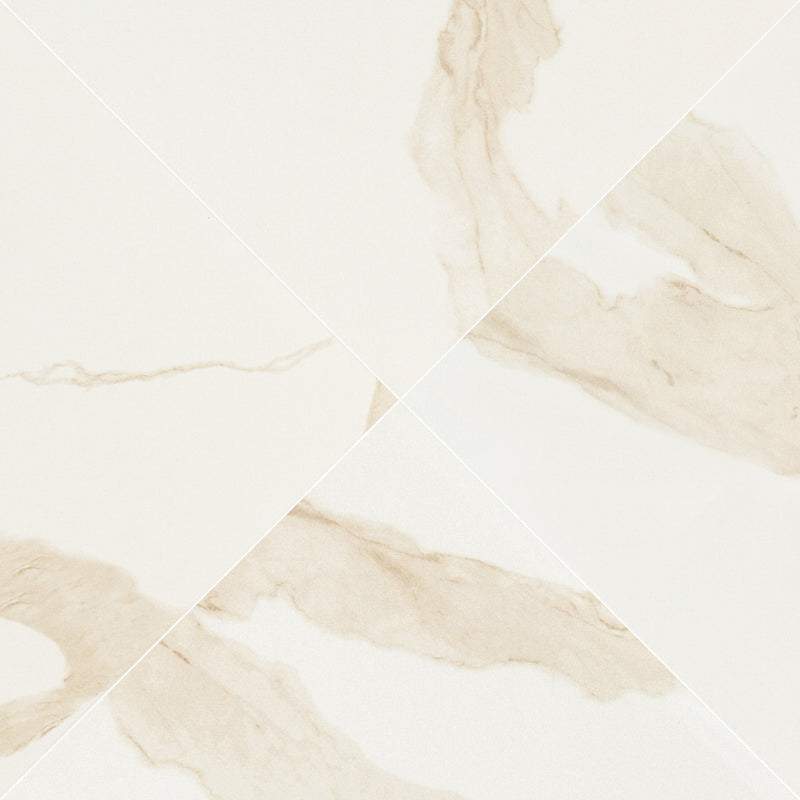 Eden Calacatta 24"x24" Matte Porcelain Floor And Wall Tile - MSI Collection product shot angle view