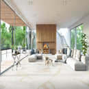 Eden Calcatta 32"x32" Matte Porcelain Floor And Wall Tile - MSI Collection living room view
