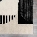 Brooklyn Black&White Modern Wool Rug