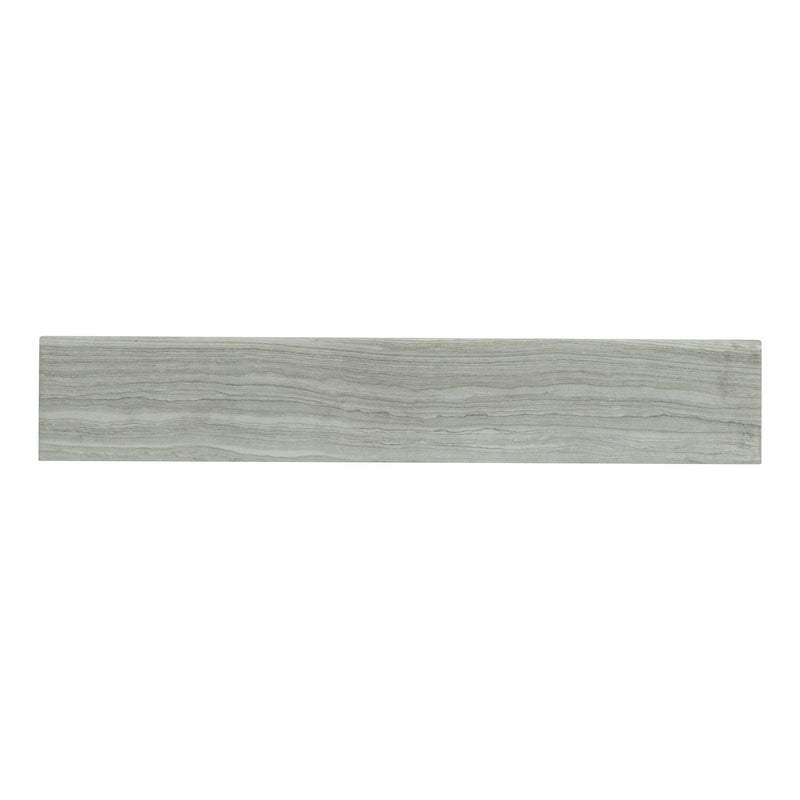 Eramosa Silver Bullnose 3"x18" Glazed Porcelain Wall Tile - MSI Collection product shot tile view 2