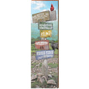 Murphy, NC Mountain Directional | Wall Art Print on Real Wood