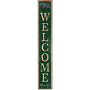 Welcome Murphy Black Bear Green | Wall Art Print on Real Wood