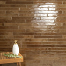 Flamenco 2"x18" Glossy Porcelain Brick Look Tile - MSI Collection