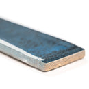 Flamenco 2"x18" Hale Navy Brick Look Glossy Porcelain Wall Tile edge view