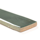 Flamenco 2"x18" Racing Green Brick Look Glossy Porcelain Wall Tile - MSI Collection edge view