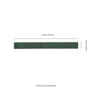 Flamenco 2"x18" Racing Green Brick Look Glossy Porcelain Wall Tile - MSI Collection measurement view