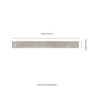 Flamenco 2"x18" Whales Gray Brick Look Glossy Porcelain Wall Tile - MSI Collection measurement view