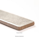 Flamenco 2"x18" Whales Gray Brick Look Glossy Porcelain Wall Tile - MSI Collection edge view