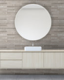 Flamenco 2"x18" Whales Gray Brick Look Glossy Porcelain Wall Tile - MSI Collection mirror view