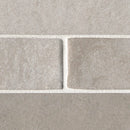Flamenco 2"x18" Whales Gray Brick Look Glossy Porcelain Wall Tile - MSI Collection closeup view