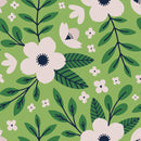 Elegant Green Floral Wallpaper