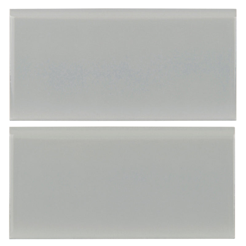 Gray Bullnose 3"x6" Glossy Ceramic Wall Tile - MSI Collection product shot multi tile view