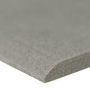Gridescale Concrete 3"x18" Bullnose Matte Porcelain Wall Tile - MSI Collection edge view