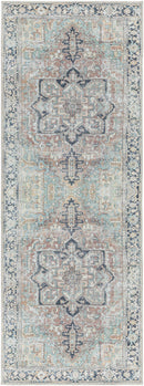 Green Nisa Tumble Dry Washable Rug