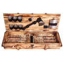 "Knight" Outdoor BBQ Skewers Set In a Wooden Case, 17 items