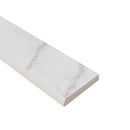 Kaya Calacatta Lucca Bullnose 3"x24"  Matte  Porcelain Wall Tile - MSI Collection product shot edge view
