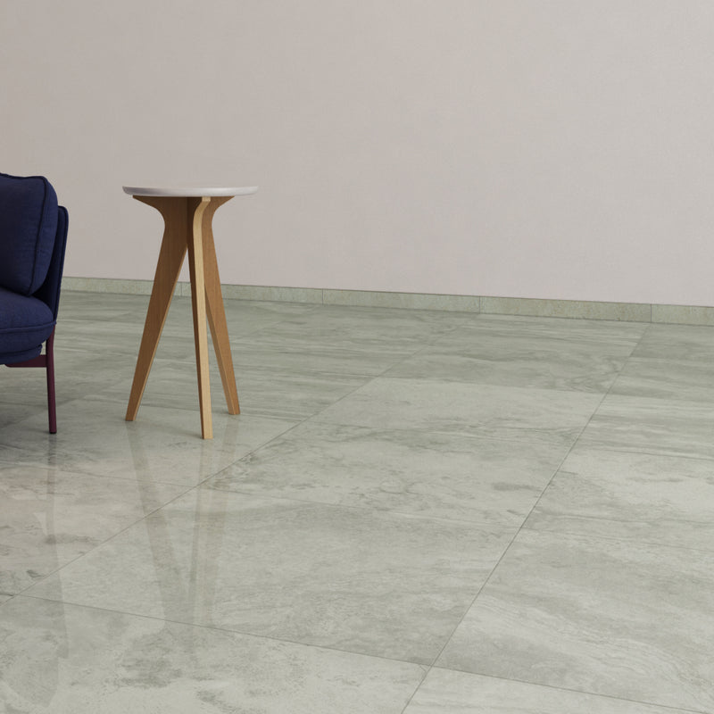 Living Style Pearl Bullnose 2"x24" Glazed Porcelain Wall Tile - MSI Collection product shot room view