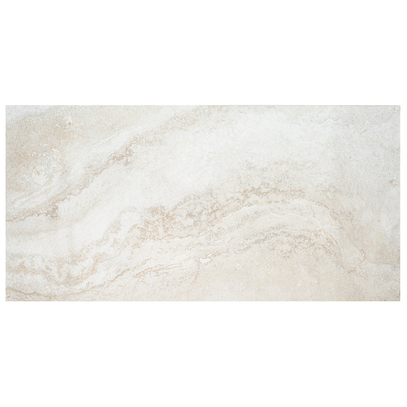 Livingstyle Travertino 18"x36" Matte Porcelain Floor And Wall Tile - MSI Collection tile view