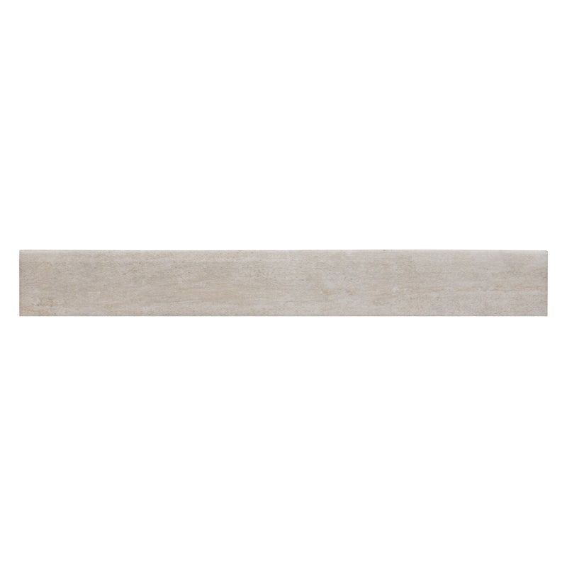 Metropolis Avorio 3"x24" Bullnose Matte Porcelain Wall Tile - MSI Collection product shot tile view