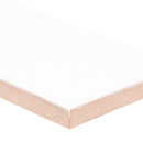 Metro White 2"x8" Ceramic Bullnose Tile - MSI Collection edge view