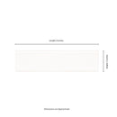 Metro White 2"x8" Ceramic Bullnose Tile - MSI Collection measurement view