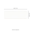 Metro White Ceramic Bullnose Tile - MSI Collection measurement view