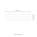 Metro White Ceramic Bullnose Tile - MSI Collection measurement view