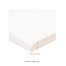 Metro White Ceramic Bullnose Tile - MSI Collection thick view