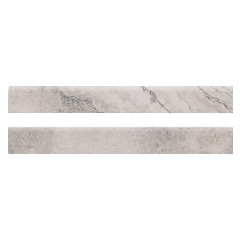 Napa Gray Bullnose 3"x24" Glazed Ceramic Wall Tile - MSI Collection product shot multi tile view