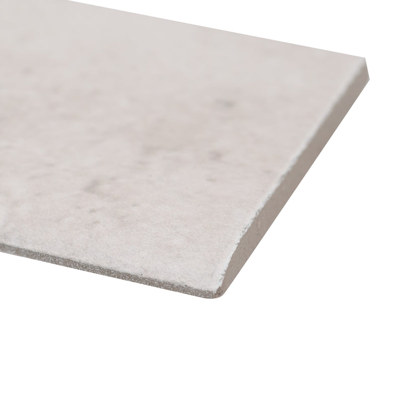 Napa Gray Bullnose 3"x24" Glazed Ceramic Wall Tile - MSI Collection product shot edge view