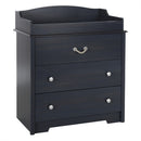 Nautical Nursery 3 Drawer Rope Handle Baby Changing Table in Dark Blue