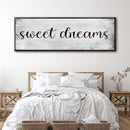 Sweet Dreams Bedroom Grunge Sign