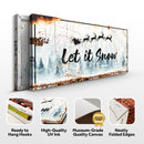 Let It Snow Christmas Sign