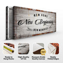 New Home, New Beginning Sign